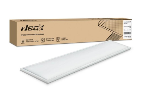 Светильник светодиодный ДВО-01 3640-ПРИЗМА 36Вт 230В 4000К 3600лм 180х1195х19мм универс. панель | код 4690612042701 | NEOX