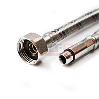 Подводка гибкая М10х18-1/2дюйм 100см для смесителей (50) S/S M10х18-F1/2" 100 сm | код S/S M10*18-F1/2" 100 сm | VALFEX