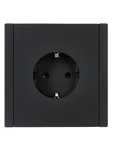 FORTE&PIANO Роз. с з/к без з/ш в/к 16А FP116 чер. IEK | код FP-R11-16-K02 | IEK фото 5 FORTE&PIANO Роз. с з/к без з/ш в/к 16А FP116 чер. IEK | код FP-R11-16-K02 | IEK фото 5