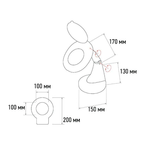 Лупа настольная 3D+12D 48 LED, белая | код 31-0245 | REXANT фото 8