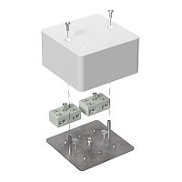 Коробка огнестойкая разветвительная для кабель-канала 40-0460-FR6.0-4-4-Р Е15-Е60 RAL9003 85х85х45 (44 шт/кор) Промрукав | код 40-0460-FR6.0-4-4-Р | ПРОМРУКАВ