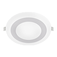 Панель светодиодная встраиваемая круглая RLP-BL 9Вт 230В 4000К 540Лм 145мм с подсветкой белая IP20 IN HOME | код 4690612032962 | IN HOME