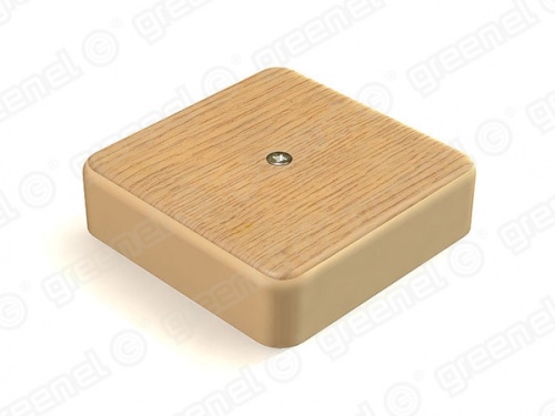 Коробка распределительная для наружного монтажа с кабель-каналом 100х100х29мм, IP40, цвет-ДУБ GE41218-12 | код GE41218-12 | GREENEL Коробка распределительная для наружного монтажа с кабель-каналом 100х100х29мм, IP40, цвет-ДУБ GE41218-12 | код GE41218-12 | GREENEL