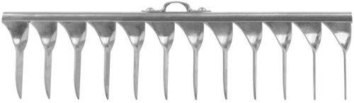 Грабли, витой зуб, нержавеющая сталь, 12 зубьев, без черенка | код 76981 | FIT фото 3