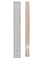 Линейка измерительная металлическая 50 см, нержавеющая сталь, двухсторонняя шкала, Рубин TDM | код SQ1018-0504 | TDM