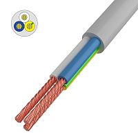 Провод соединительный ПВС 3x1,0 мм кв, белый, длина 10 метров, ГОСТ 7399-97 REXANT | код 01-8044-10 | REXANT