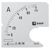 Шкала сменная для A721 60/5А-1,5 PROxima | код s-a721-60 | EKF