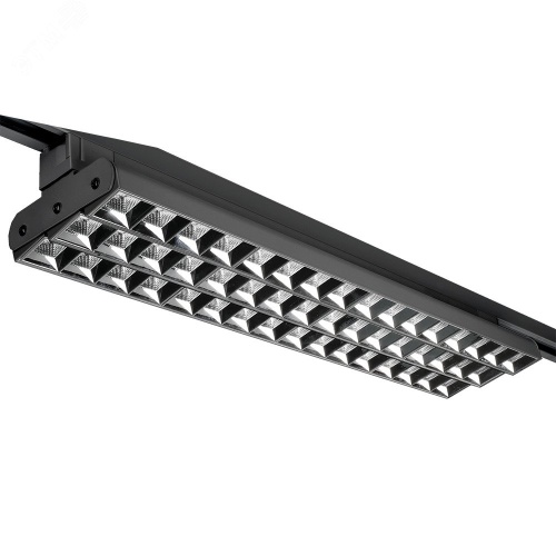 Светильник светодиодный трековый на шинопровод черный ДПО-96Вт IP20 4000К 8160Лм PTR 2260R 3S | код 5039391 | JazzWay