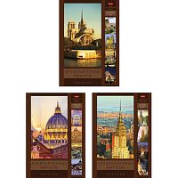 Тетрадь А4 96л. HATBER скоба, клетка, обложка картон, Архитектурные высоты , 96Т4В3 | код 404136 | HATBER