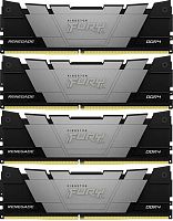 Память DDR4 4x16GB 3200MHz Kingston KF432C16RB12K4/64 Fury Renegade Black RTL Gaming PC4-25600 CL16 DIMM 288-pin 1.35В dual rank с радиатором Ret | код 2009116 | Kingston