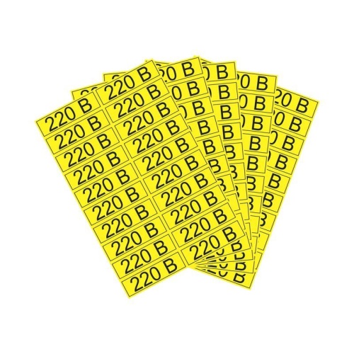 Наклейка знак электробезопасности "220В" 15х50мм | код 56-0007-1 | Rexant Наклейка знак электробезопасности "220В" 15х50мм | код 56-0007-1 | Rexant