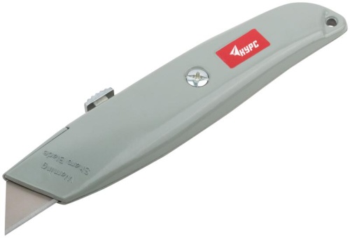 Нож для напольных покрытий серый, металлический корпус | код 10336 | FIT фото 2