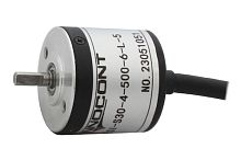 Инкрементальный энкодер D=30мм, выступающий вал 4мм, 100 имп/об, 5VDC, выход TTL, IP54, -20…+80°C, аксиальный кабель 2м | код ESI-S30-4-100-6-L-5 | INNOCONT