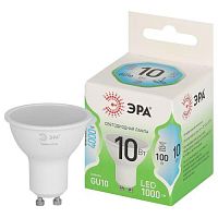 Лампа светодиодная LED 10 Вт 1000Лм 4000К MR16-10W-840-GU10 GU10 софит яркий белый свет Green Line | код Б0066993 | ЭРА
