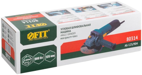Машина шлифовальная угловая 900Вт 0-10500об/мин; КлК 125мм; армированный ротор FIT 80314 фото 3 Машина шлифовальная угловая 900Вт 0-10500об/мин; КлК 125мм; армированный ротор FIT 80314 фото 3