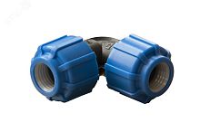 Отвод ПНД с внутренней резьбой 63х1 1/2' | код 50026112 | Политэк