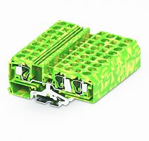 210957 Клемма ТА 1-2 заземл., плоско-пруж. зажим, сеч. 10мм2, желто-зел., шт | код 210957 | SUPU