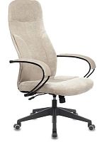 Кресло руководителя Бюрократ CH-608Fabric песочный Light-21 крестов. пластик | код 1614483 | БЮРОКРАТ
