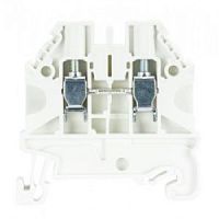 Проходная клемма, тип фиксации провода: винтовой, номинальное сечение: 4 мм кв., 32A, 1000V, ширина: 6 мм, цвет: белый, тип монтажа: DIN 35 | код 58.504.0055.2 | Wieland