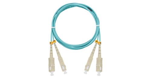 Шнур NIKOMAX волоконно-оптический, соединительный, многомодовый 50/125мкм, стандарта ОМ3, SC/UPC-SC/UPC, двойной, LSZH нг(A)-HFLTx, 2мм, оранжевый, 5м | код NMF-PC2M3C2-SCU-SCU-005 | NIKOMAX