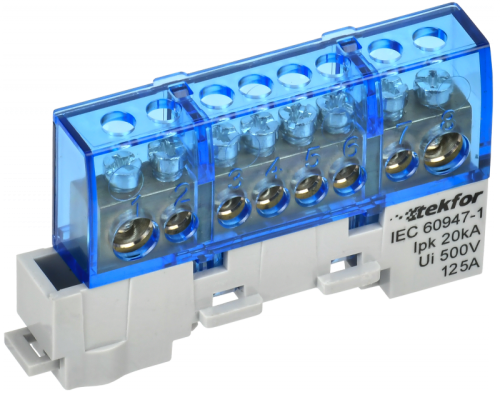 TEKFOR Шина N ноль изолированная на универсальном держателе 8х12-8-С IEK | код TF-NN20-08-KL-K07 | IEK TEKFOR Шина N ноль изолированная на универсальном держателе 8х12-8-С IEK | код TF-NN20-08-KL-K07 | IEK