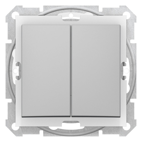 SEDNA ВЫКЛЮЧАТЕЛЬ 2-клавишный, сх.5, 10А, 250В, IP44, АЛЮМИНИЙ | код SDN0300460 | Systeme Electric