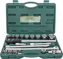 S04H6321S (S04H6121S) Набор головок торцевых 3/4DR, 19-50 мм, 21 предмет | код S04H6321S | JONNESWAY