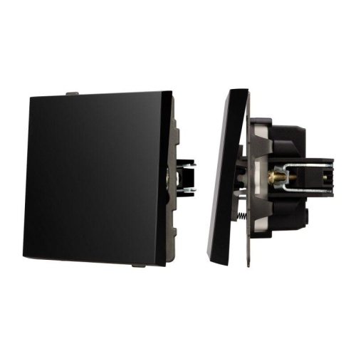 Механизм звонкового выключателя SWT-TENDO-MKR1-PL-BK 230В 10А Arlight 054143