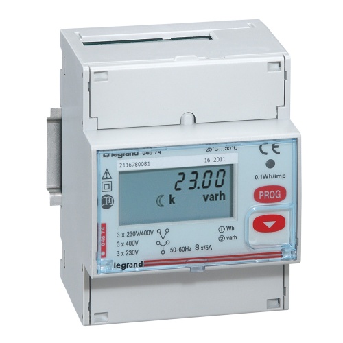 Трёхфазный счётчик EMDX³ - 5 А - 4 модуля - импульсный выход | код 004674 | Legrand Трёхфазный счётчик EMDX³ - 5 А - 4 модуля - импульсный выход | код 004674 | Legrand