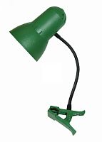 Cветильник Надежда ПШ 40 Вт Е27 б/л на прищепке гибкая стойка зеленый | код | Трансвит