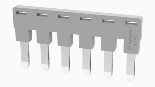 DFA6-06P-11-00Z(H), 6П, Перемычка DFA для клемм DC, 6 мм.кв, серый, шт | код 92119900030 | DEGSON DFA6-06P-11-00Z(H), 6П, Перемычка DFA для клемм DC, 6 мм.кв, серый, шт | код 92119900030 | DEGSON
