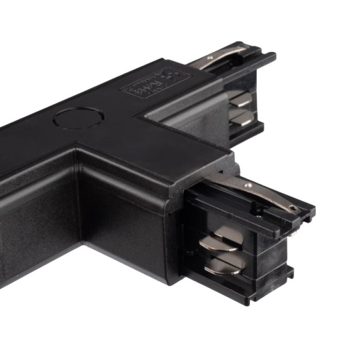 Коннектор черный левый внешн. T-образн. для 3Ф шинопровода 3P PTR CT-BL L/OUT JazzWay | код 5063150 | JazzWay фото 5