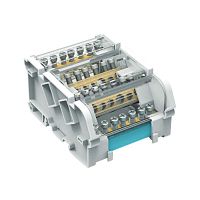 Блок распределительный на DIN рейку 4р 100А, 5х6мм 2х7,5мм. | код. BD10074 | DKC