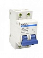 Автоматический выключатель DZ47-63/2P 50A 4.5kA х-ка C (ANDELI) | код ADL01-083 | ANDELI