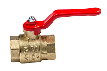 Кран шаровой 11Б27п1 Ду20 А31 ВН рычаг никель PN40 | код БАЗ.А31.0.20.НЛМ.PN40 | БАЗ