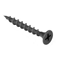 Саморез гипсокартон-дерево RUICHI 3,5х41 мм, шлиц крестовой типа Pz2 (Ph), фосфатированная сталь, черный | код 111080 | Ruichi