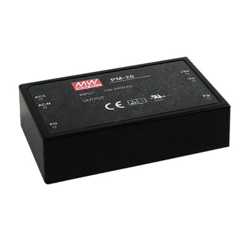 Источник питания AC-DC, 20 Вт, вход 85...264В AC 47...440 Гц, 120...370B DC, выход 12В/1,8А, изоляция 4000В AC, в кожухе 94х56х22,7мм, -20...+70C | код PM-20-12 | MeanWell Источник питания AC-DC, 20 Вт, вход 85...264В AC 47...440 Гц, 120...370B DC, выход 12В/1,8А, изоляция 4000В AC, в кожухе 94х56х22,7мм, -20...+70C | код PM-20-12 | MeanWell