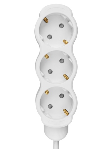 Удлинитель бытовой Люкс 3 гнезда, 10 м, с/з, с з/ш, ПВС 3х1 мм2, 16 А, 250 В, 3500 Вт TDM | код SQ1303-4029 | TDM