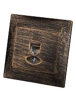 Розетка компьютерная RJ45 старинная бронза Лама TDM | код SQ1815-0757 | TDM