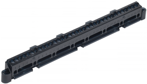 TEKFOR Суппорт для шин в корп. (ширина 12 мод.) IEK | код TF-KP00D-S-12 | IEK