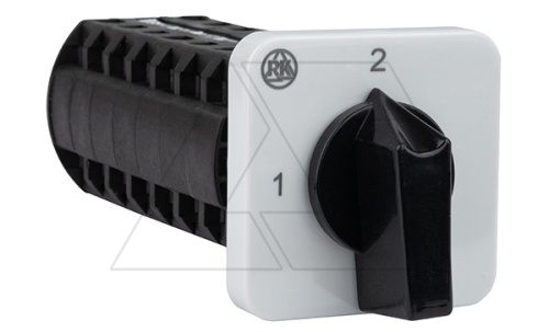 Переключатель BS 16 72K U, 7P, 20A, тип 1-2 (90°), 7NO на 1_2, без перемычек, на дверь, фронт IP40 | код EAC610945 | Rade Koncar