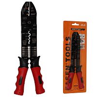 Кримпер многофункциональный для зачистки проводов и обжима кабельных наконечников FASEN FS-1 | код 111023 | Fasen