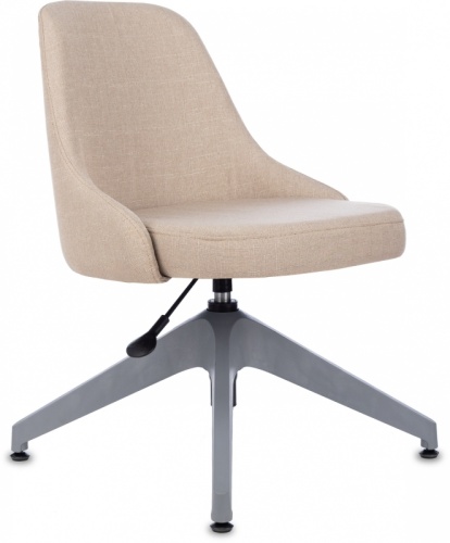 Кресло Бюрократ CH-340GLZ бежевый 38-402 крестов.4-луч. пластик пластик серый | код 1923861 | БЮРОКРАТ