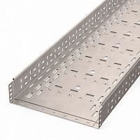 Лоток перфорированный Стандарт INOX (AISI 409) 400х100х3000 (1,0 мм) (6 м/уп) Промрукав | код PR16.2422 | ПРОМРУКАВ