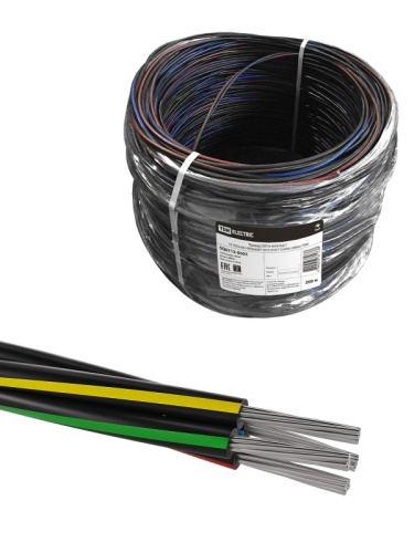 Провод СИП-4 4х16-0.6/1 ТУ 3553-001-90364697-2015 (ГОСТ 31946) (бухта 200м) | код SQ0112-0503 | РЭМЗ ТМ