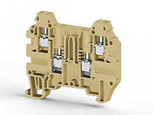 324 910, Клемма 4-х выв., с зоной размыкания, 2,5 мм.кв., (бежевый), AVK 2.5 CF | код 0.0.0.3.24910 | KLEMSAN