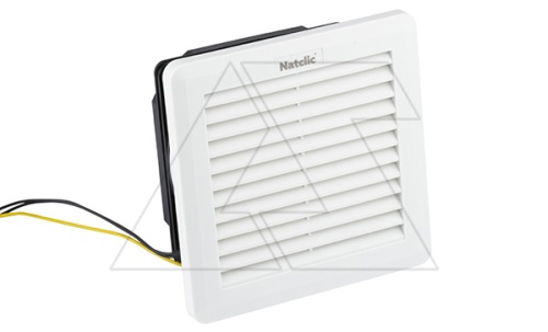 Вентилятор с фильтром SFF сдвижной 21Вт, 100м3/ч, 230VAC, габариты 150x150x70мм, вырез 125x125мм, IP54, RAL7035 | код 01SFF150100A2 | Natclic