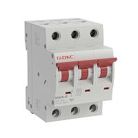 Автоматический выключатель модульный YON max типа MD63N, 6кА, 3 полюса, хар-ка B, 10А | код MD63N-3PB10 | DKC