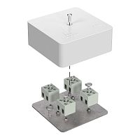 Коробка огнестойкая для кабель-канала 40-0450-FR2.5-8 Е15-Е120 RAL9003 75х75х30 (87 шт/кор) Промрукав | код 40-0450-FR2.5-8 | ПРОМРУКАВ