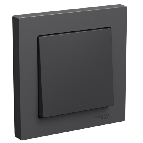 ATLASDESIGN 1-клавишный ВЫКЛЮЧАТЕЛЬ, сх.1, 10АХ, в сборе, БАЗАЛЬТ | код ATN001412 | Systeme Electric